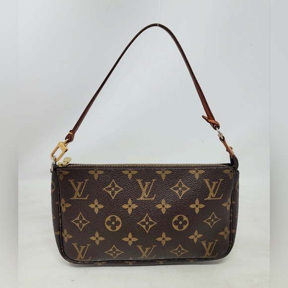 Louis Vuitton Handbags - Louis Vuitton Pochette Accessoires Monogram Canvas Clutch Hand Bag Vintage Auth